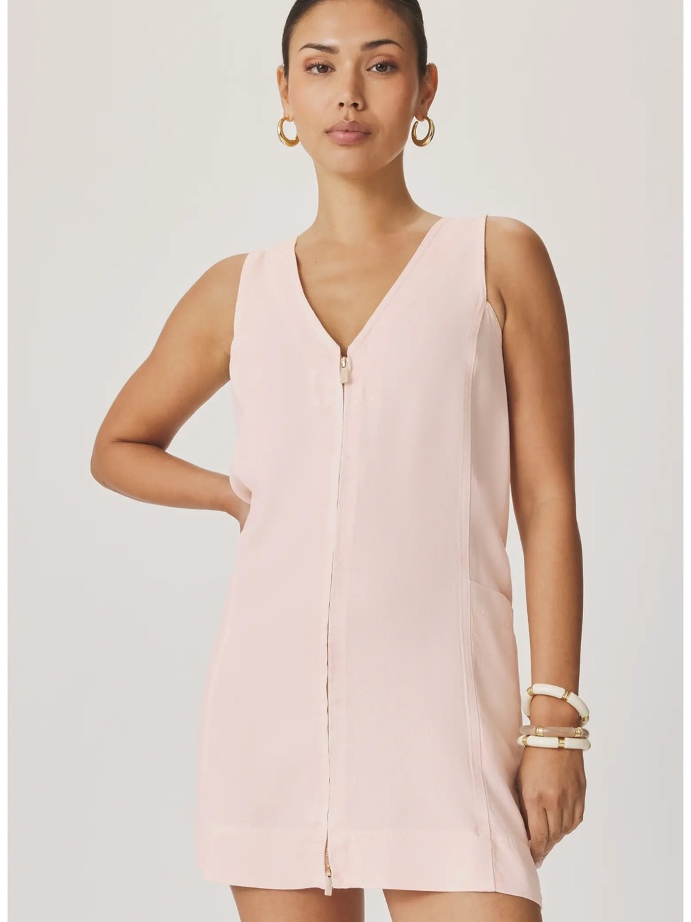 Splendid Lounge Zip Front Minidress